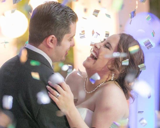 Pareja celebrando en Quinta Alcanfores